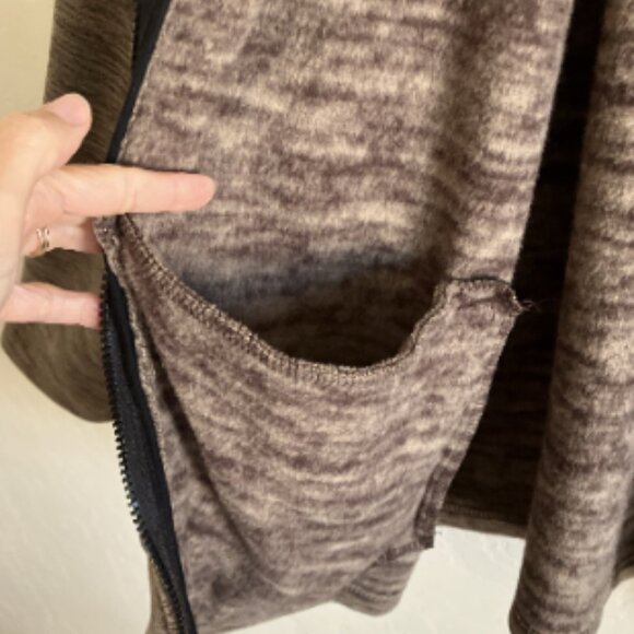 NEW MT Mountaineering Jacket Mens L Brown Fleece Full Zip Pockets Outdoor Hiking - Picture 3 of 12